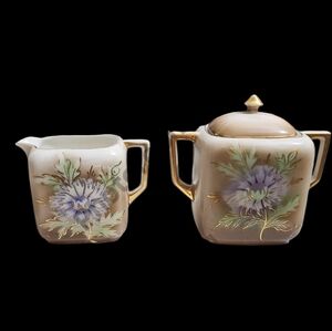 vintage German-made creamer and sugar bowl Set